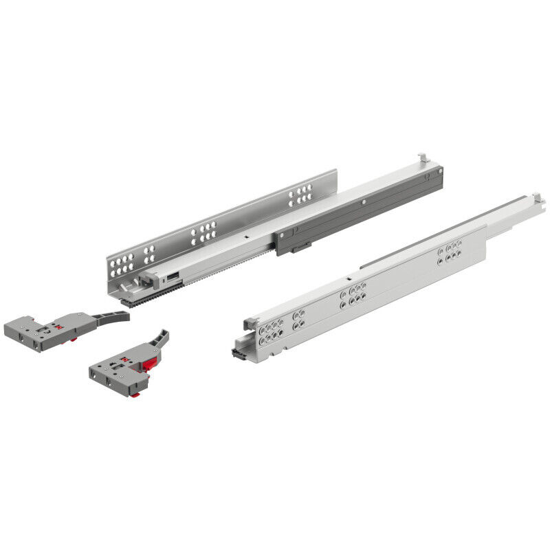 Paire de coulisses matrix 500m avec amortisseur + 2 attaches - 433.03.655