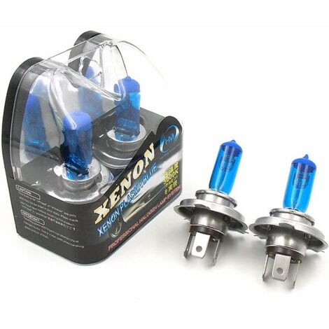 PAIRE D'AMPOULES HALOGÈNES H4 12V 55 W LUMIÈRE BLANCHE HID XENON