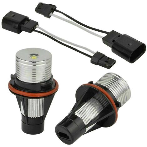 paire d'ampoules LED blanches 8000K Angel Eye pour feux de position à halo - E39 E53 E60 E63 E64 E66 E87 5 6--