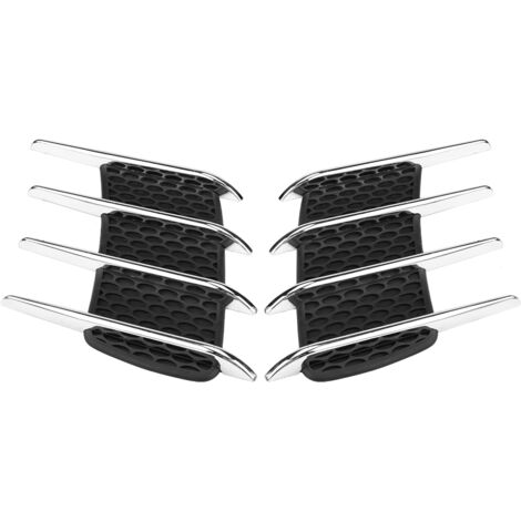 Paire d'autocollants décoratifs pour capot extérieur de voiture, prise d'air latérale, ventilation, branchies de requin, sortie