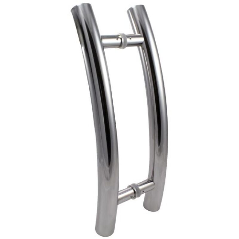 Paire de baton de maréchal cintré inox poli brillant ø 40 mm - longueur 440 mm entraxe 300mm - Kit d Cuivrinox