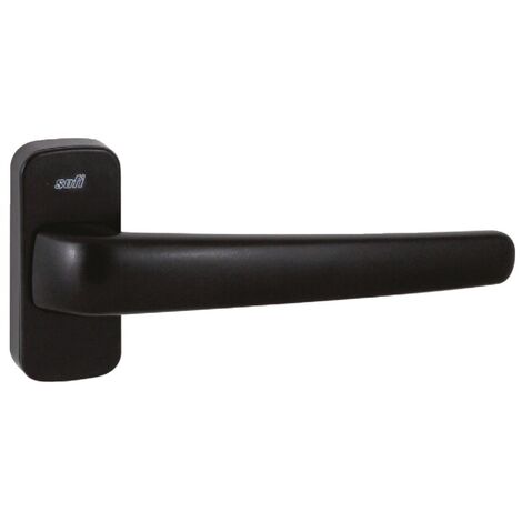 Paire de béquille Siluete à ressort carré 8mm sur rosace noire - SOFI - 5113300133