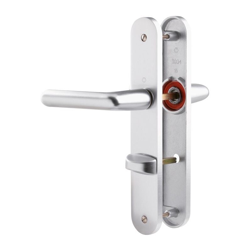 Hoppe - Poignée de porte intérieure - Cortina Et Cie - Gris argent - Condamnation - 195 mm