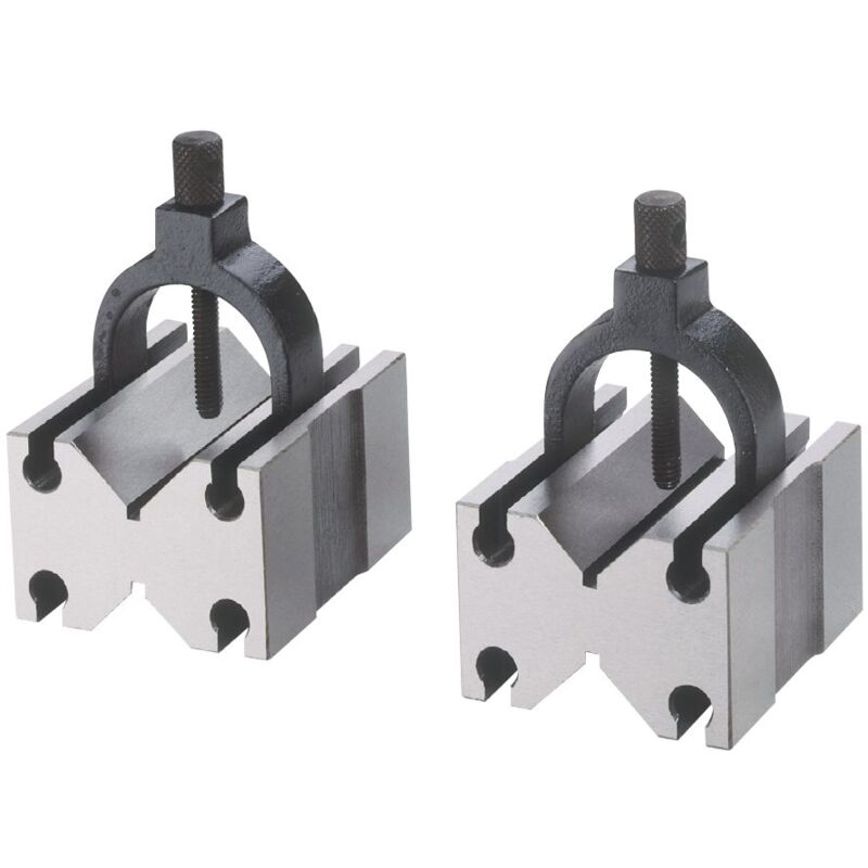 Paire de blocs en v avec 2 v's et étrier de serrage réglable Vertex VBC-006