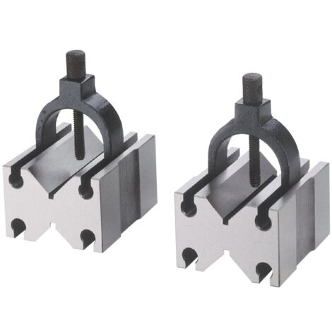 PAIRE DE BLOCS EN V AVEC 2 V'S ET ÉTRIER DE SERRAGE RÉGLABLE Vertex VBC-006