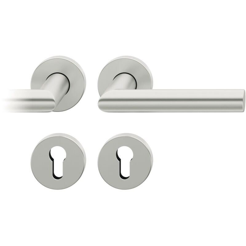 FSB - Paire de béquille 1076 carré de 7mm diamètre 20mm finition inox 304 brossé 0 10 1076 00030 6204