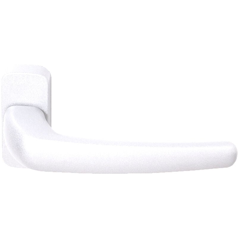 Paire de béquille Siluete à ressort carré 8mm sur rosace blanc Sofi 5113300120