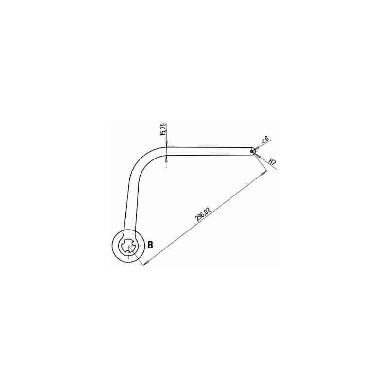 Paire de Bras Alternatifs N1d Marron Ral 8017 Faac 57263 Automatismes