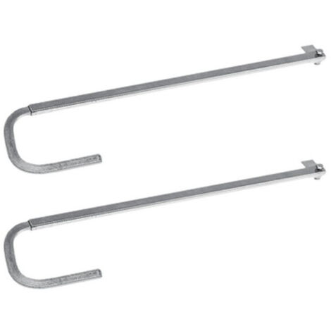 PAIRE DE BRAS COURBES ZINGUÉS AVEC ACCESSOIRES DE FIXATION BENINCA' AU2.C 9099057