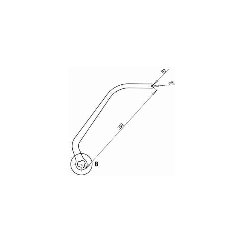 Paire de bras Nd6 pour automatisme N1d Blanc Ral 90 Faac 5731 Automations