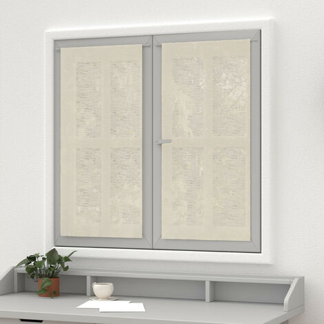 Paire de brise bise lin 45x90 cm LINEN naturel, par Soleil d'Ocre