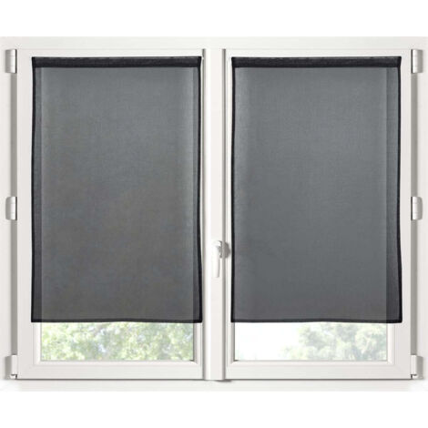 PAIRE DE BRISE BISE MONNADROIT NOIR 60X120 cm