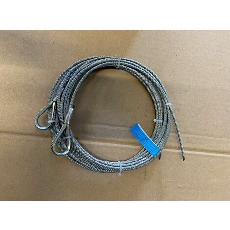 Paire de câble acier assemblé diamètre:3mm, longueur 3 m / 1770N/mm² - 251103.