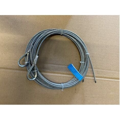 Paire de câble acier assemblé diamètre:4mm, longueur 4 m / 1770N/mm² - 251114.
