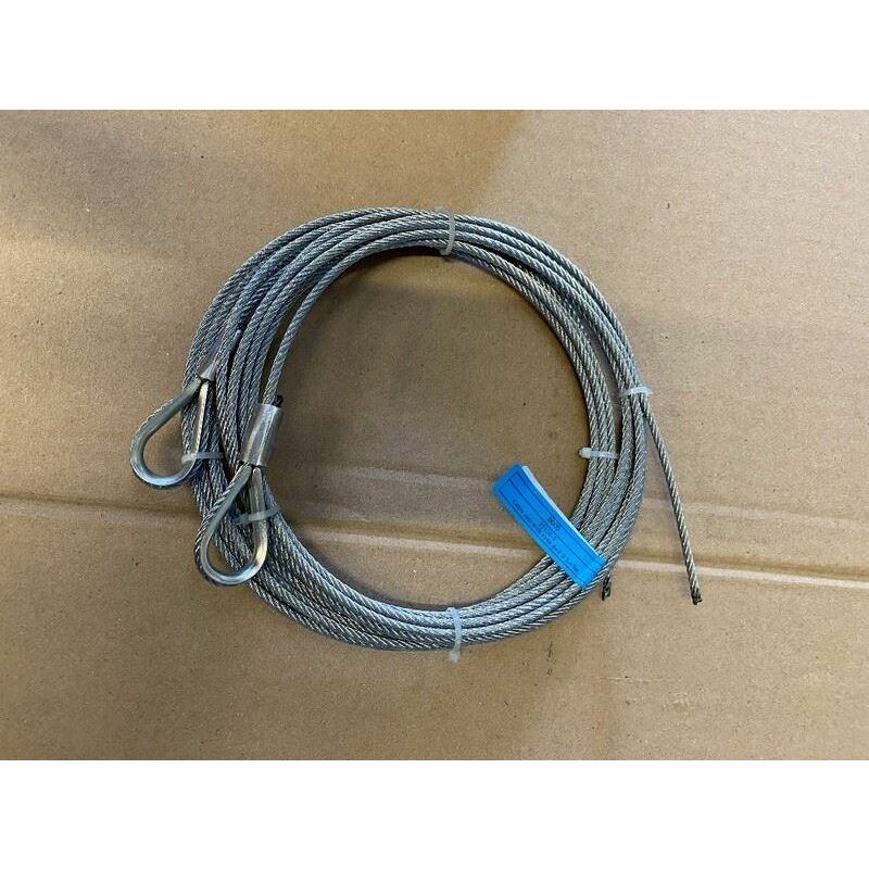 Paire de câble acier assemblé diamètre:4mm, longueur 6 m / 1770N/mm²