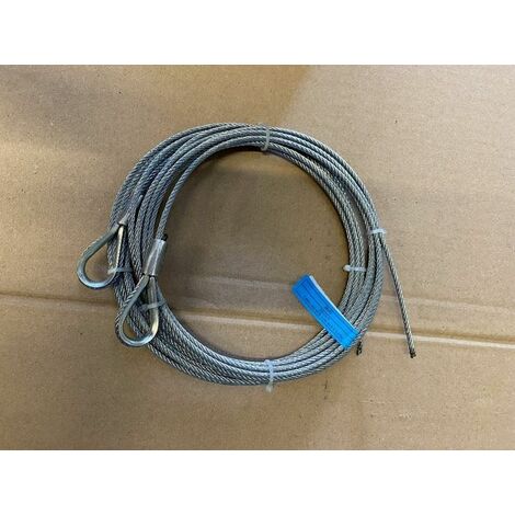 Paire de câbles en acier galvanisé 4mm – Longueur 6m – Force maximale 1770N/mm² – Assemblage polypropylène pour durabilité – Doco