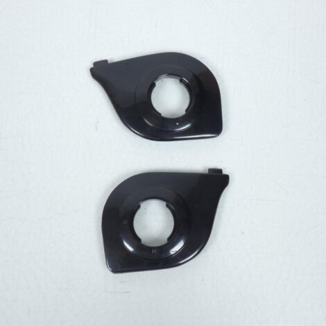 Paire de cache plastique noir pour visière de casque Nolan N70