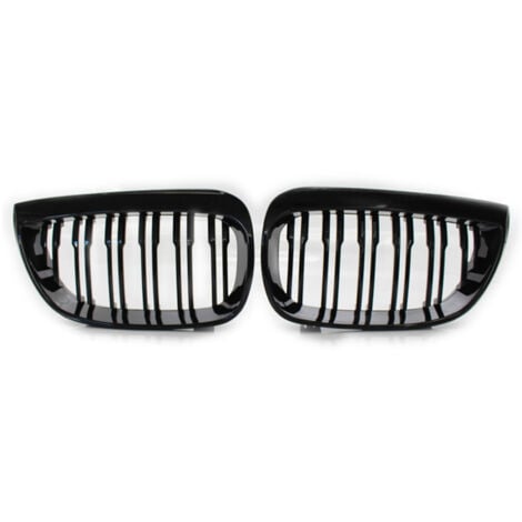 LIFCAUSAL Paire de calandres avant de remplacement pour BMW Série 1 E81 E87 2004-2007 Car Styling Racing Grills