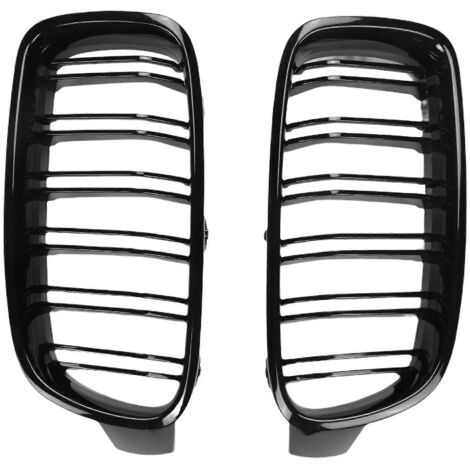 paire de calandres avant noires brillantes (type haricot) pour BMW Série 3 F30 F31 F35 (2012-2017)