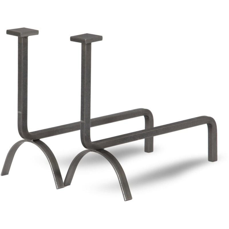 Le Marquier - Chenets porte-bûches Pastilles Carrées