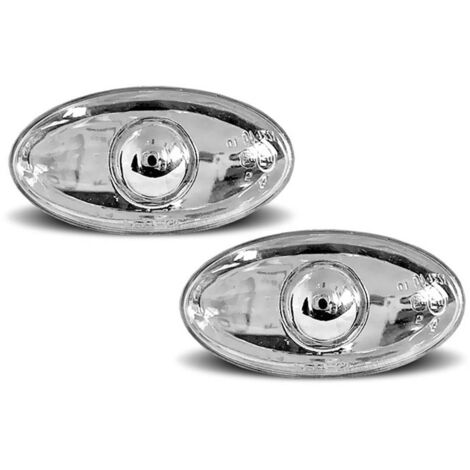 Paire de clignotant repetiteur Peugeot 206 1998 a 2005 chrome-27325910