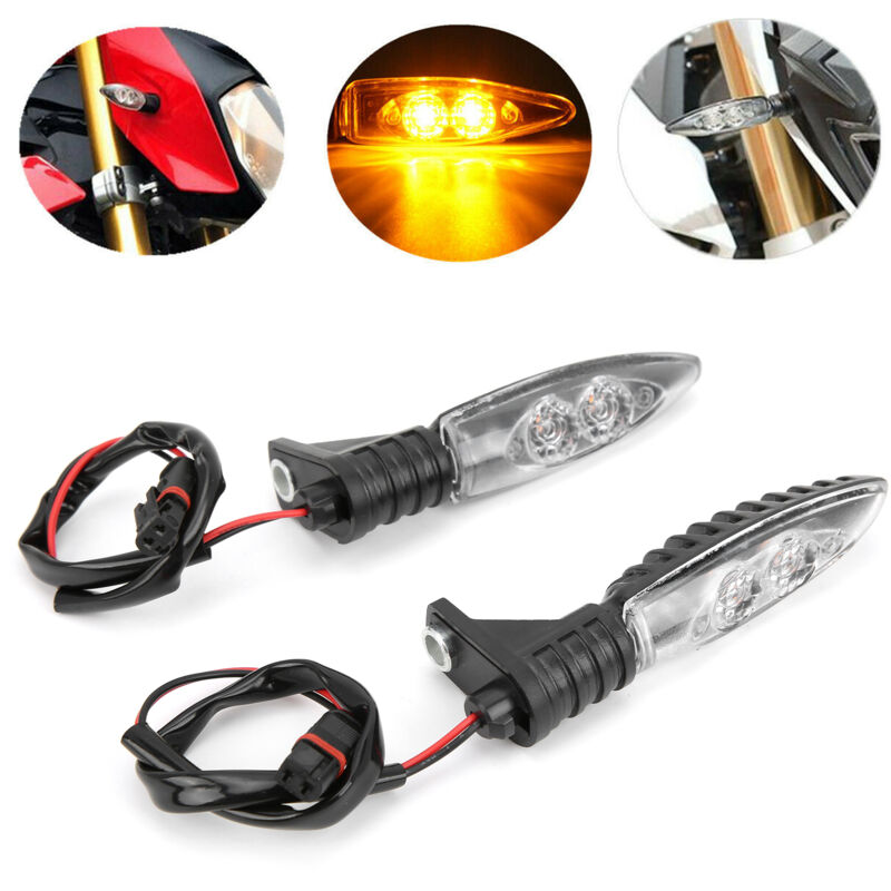 Debuns - Paire de clignotants avant à led 12 v de remplacement pour S1000RR R1200GS F800GS, lentille transparente,de