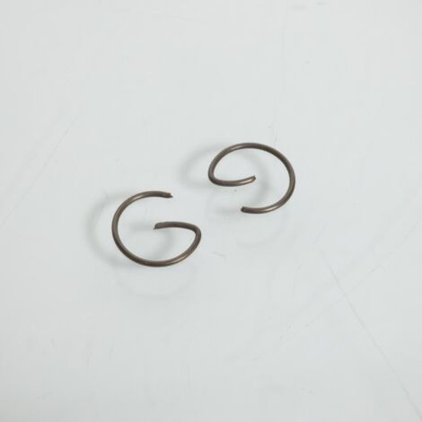 Paire de clips d'axe de piston Ø13mm forme en G pour mobylette