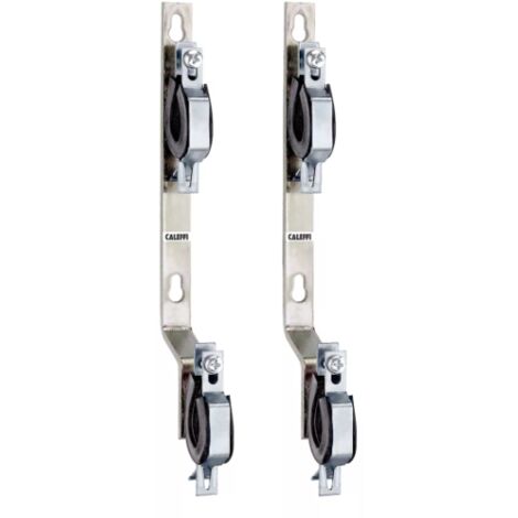 Paire de colliers de fixation pour collecteurs Caleffi 658000  Chromé