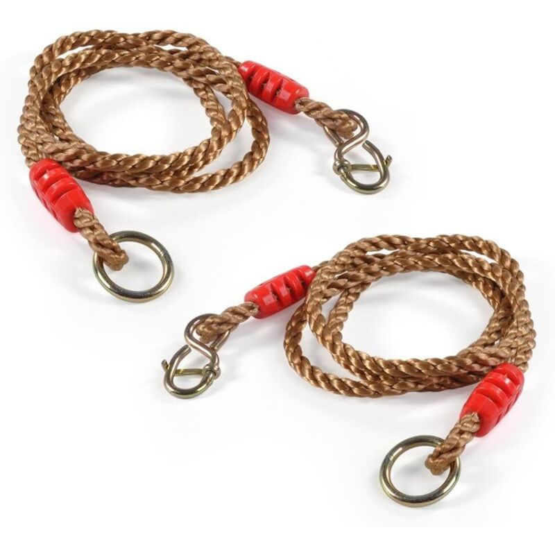 Paire de Cordes Balancoire Sangles Réglables 1.8M Suspendu à l'Arbre Charge Max 300kg / 660lb en PE pour Enfants Adultes (Kit de 2pcs)