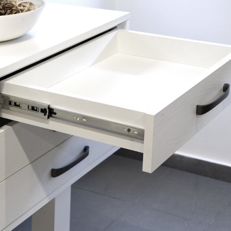 EMUCA Lot de 5 paires de coulisses à billes pour tiroir à sortie totale 45 mm x L 300 mm avec fermeture amortie