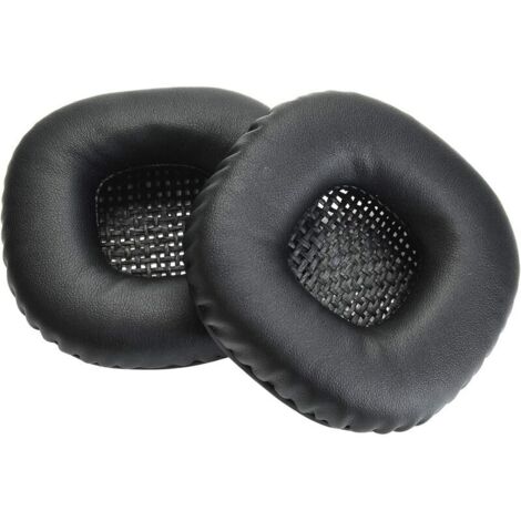 Paire de coussinets d'oreille de rechange pour coussins d'oreille pour Marshall Major I Major II Coussinets d'oreille en mousse (Noir)