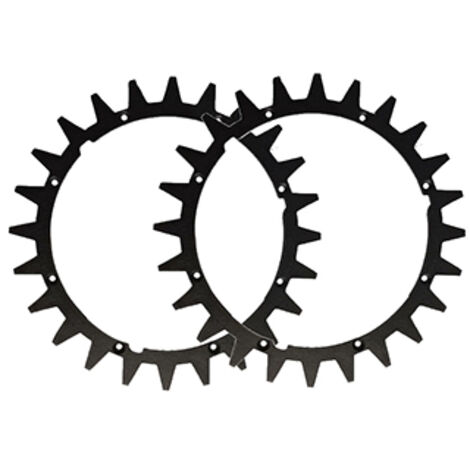 Paire De Crampons De Roues Pour Tondeuses Robot, Adaptable Worx, Modèles Landroid S, M Et Kress. ø Ext 199mm.