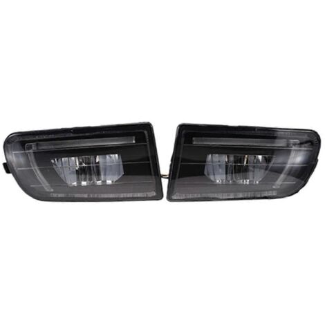 paire de feux antibrouillard LED pour voiture, 12 V, 35 W, clignotants, noir