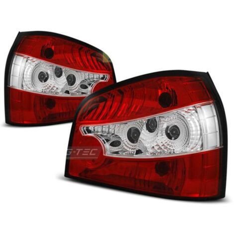Paire de feux arrière Audi A3 8L 96-00 rouge blanc-27282454
