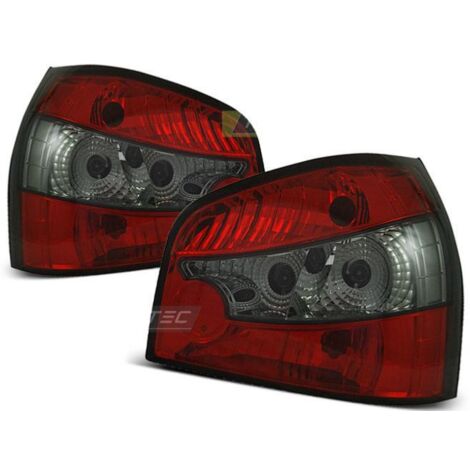 Paire de feux arrière Audi A3 8L 96-00 rouge fume-27282486