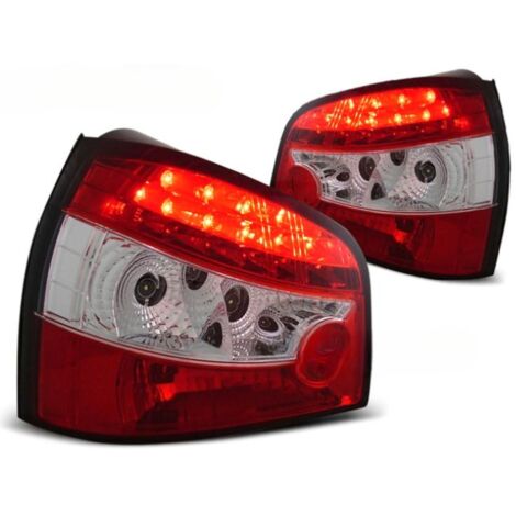 Paire de feux arriere Audi A3 8L de 09/1996 a 08/2000 LED rouge et blanc-27219570