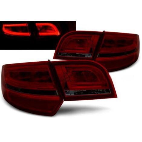 Paire de feux arriere Audi A3 8P Sportback de 2004 a 2008 led rouge fume