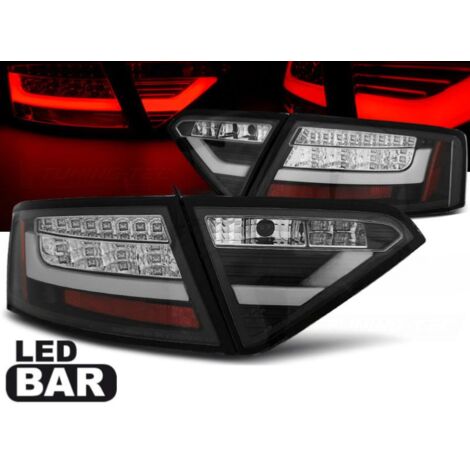 Paire de feux arriere Audi A5 2007 a 2011 LED BAR noir