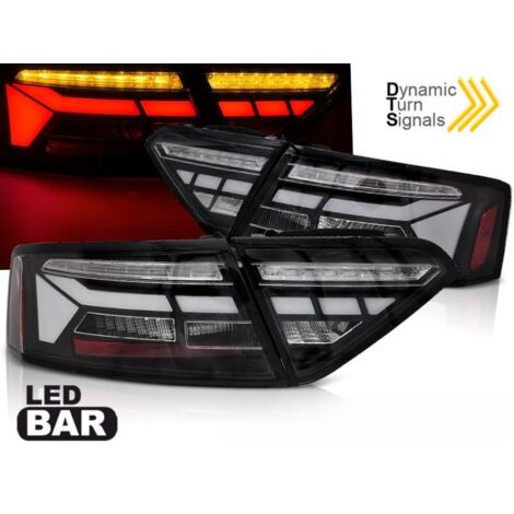 Paire de feux arriere Audi A5 de 2011 a 2016 LED BAR noir