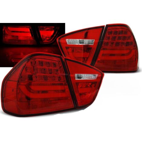 Paire de feux arriere BMW serie 3 E90 Berline 05-08 LED BAR rouge