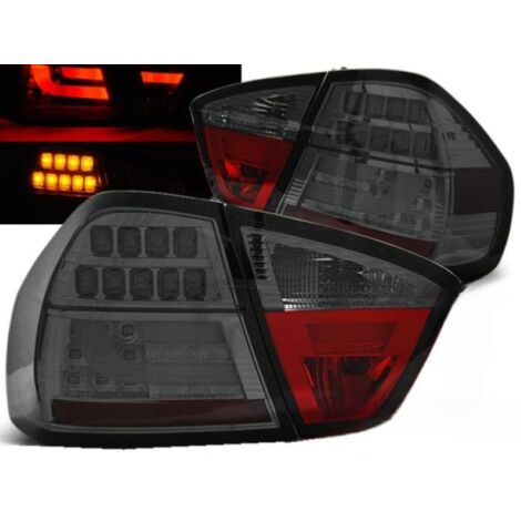 Paire de feux arriere BMW serie 3 E90 berline de 03/2005 a 08/2008 LED BAR fume