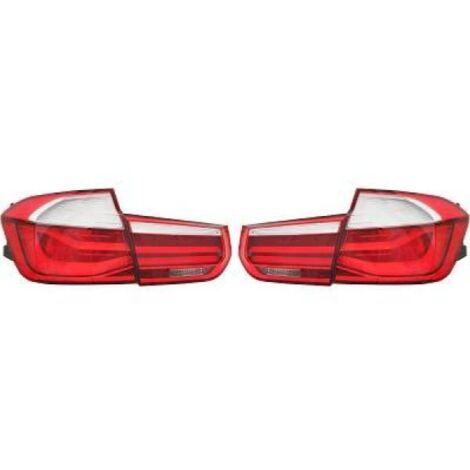 Paire de feux arriere BMW Serie 3 F30 2011-2019 Led LTI Rouge Clair-38697931