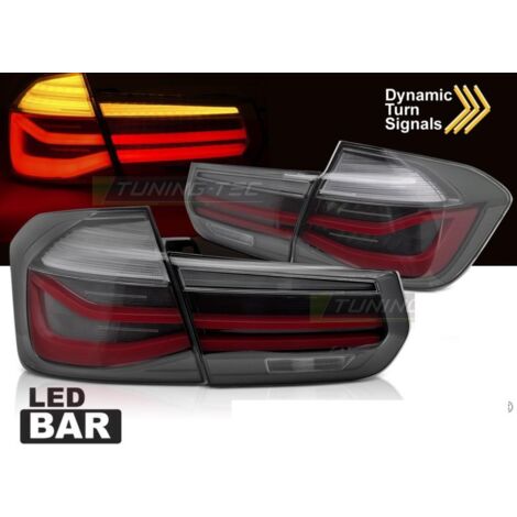 Paire de feux arriere BMW serie 3 F30 Berline 11-18 LED BAR Dyn Fume