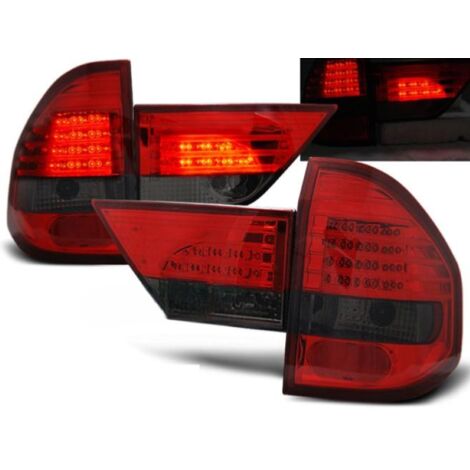 Paire de feux arriere BMW X3 E83 de 01/2004 a 2006 LED rouge fume