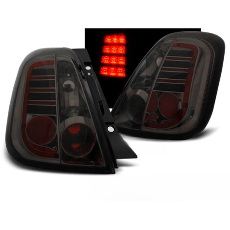 Paire de feux arriere Fiat 500 de 2007 a 2015 LED fume
