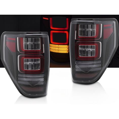 Paire de feux arriere Ford F150 MK12 de 2008 a 2014 Led Rouge Noir + Dynamic