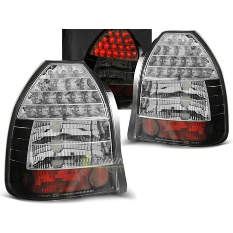 Paire de feux arriere Honda Civic 95-01 LED noir