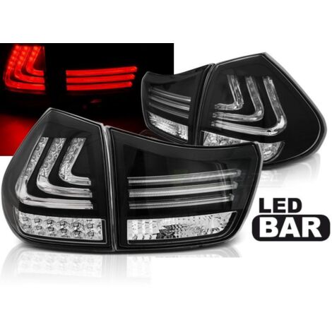 Paire de feux arriere Lexus RX330 / 350 03-08 LED BAR noir