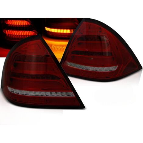 Paire de feux arriere Mercedes classe C W203 00-04 FULL LED rouge Fume