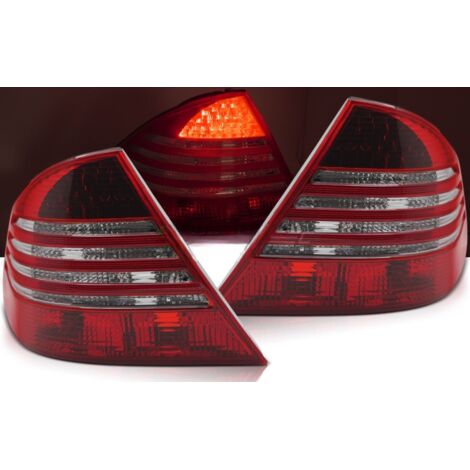 Paire de feux arriere Mercedes classe S W220 de 1998 a 2005 LED rouge Fume